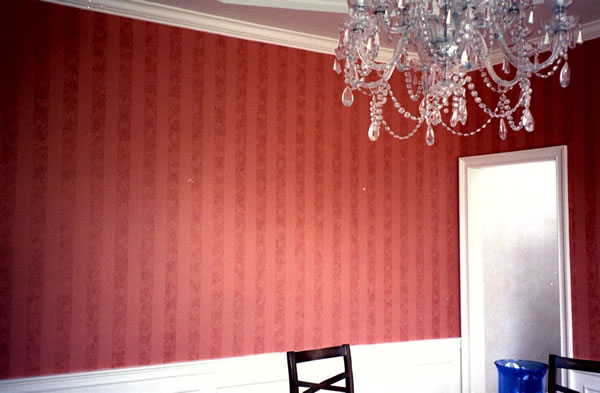 Faux painted in a dining room